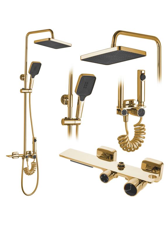 Комплект за душ REA HELIX Gold