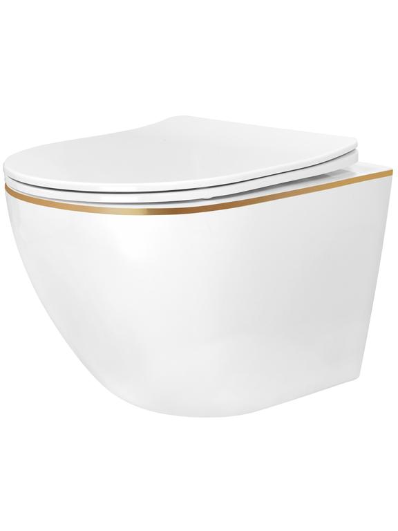 WC csésze Rea Carlo Mini Tornado NF GOLD EDGE