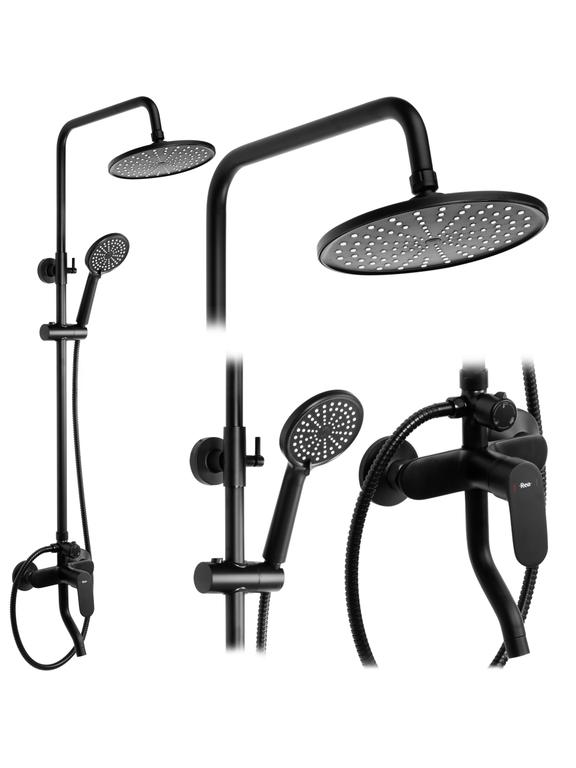 Tuš set REA SALTON BLACK MATT