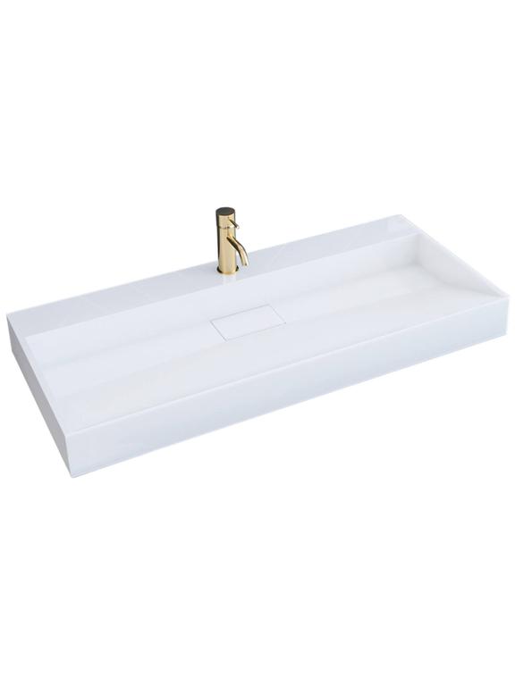 Умывальник конгломератный на столешницу GOYA 100CM