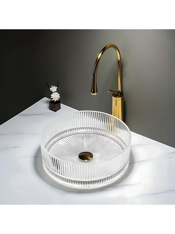 Умывальник на столешницу Rea Ingrid 36 Transparent