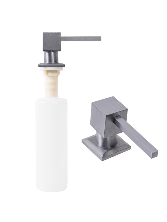 Distributeur de savon REA nickel brush square INOX