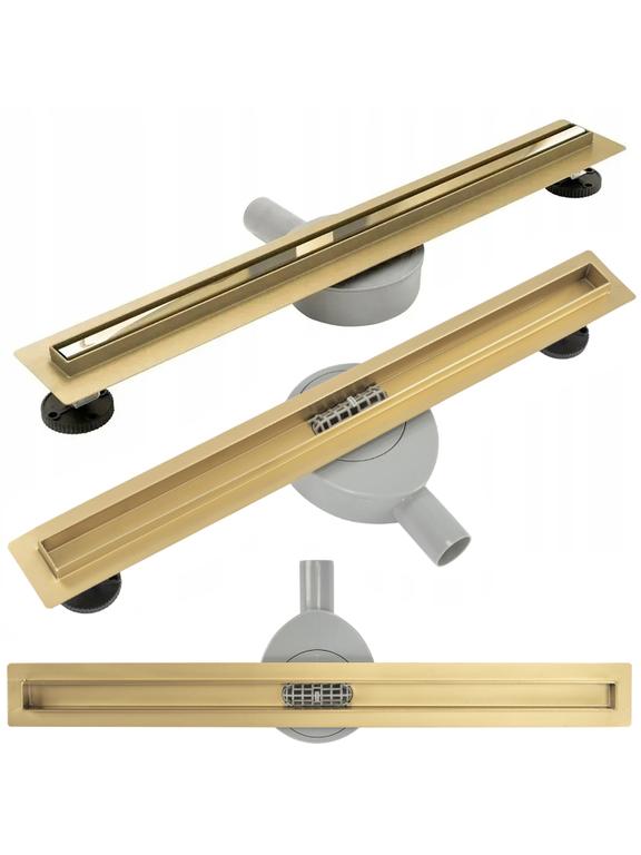 Linearni odtok Rea Neo Slim pro Gold Gloss 90