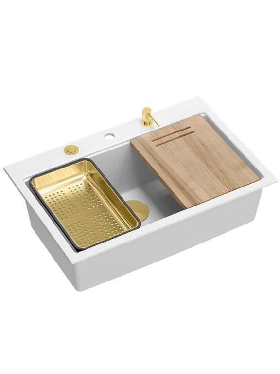 Pia de granito branco MARC 110 WORKSTATION