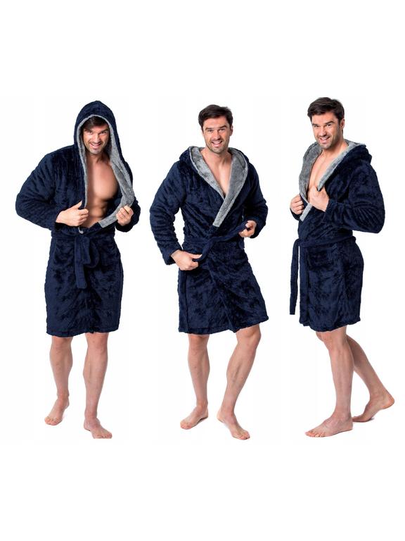 Vīriešu peldmēteļi Jordan Navy Grey M