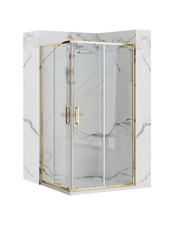 Καμπίνα ντους Rea Punto 80x100 Gold