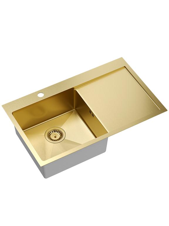 Pia em aço dourado RUSSEL 111