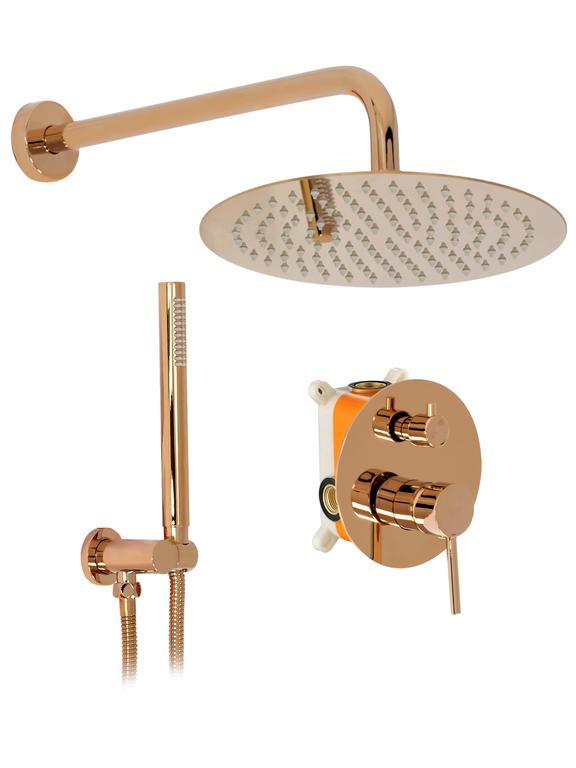 Podomítková sprchová sada Copper + BOX