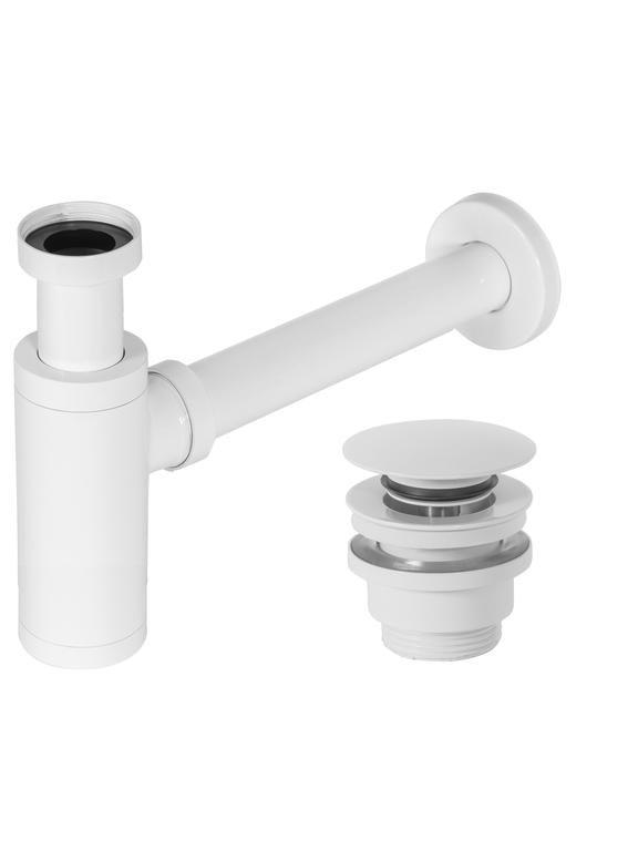 Siphon de lavabo Universel Clic-clac White