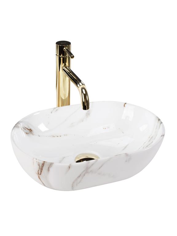 Νιπτήρας πάγκου Rea AMELIA MINI AIAX SHINY M 38 x Π 26 x Υ12