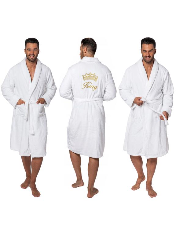 Халат MEN King White collar S/M