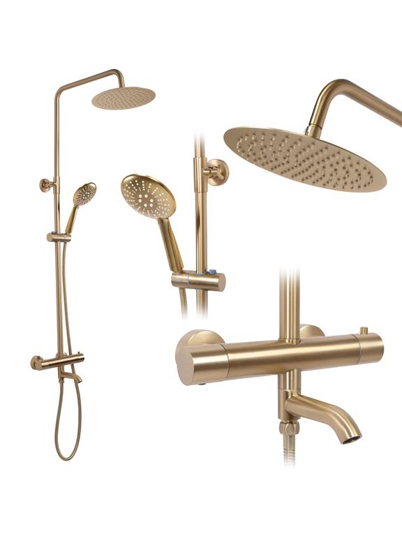Rea Lungo Brushed Gold dušas komplekts