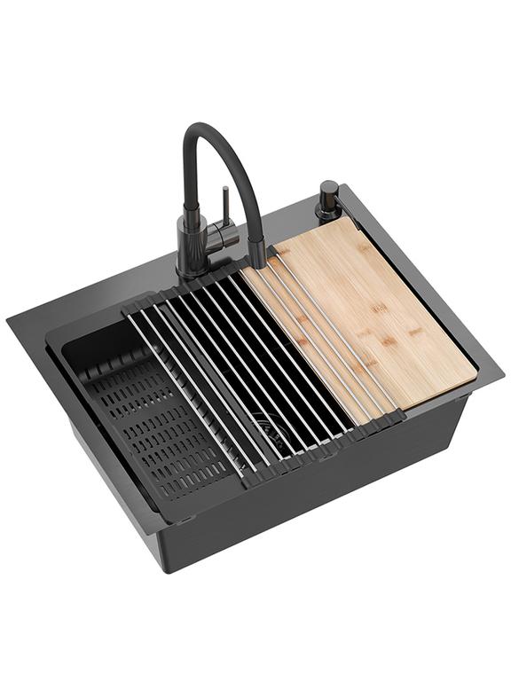 Pia de aço preto LUKE 110 WORKSTATION