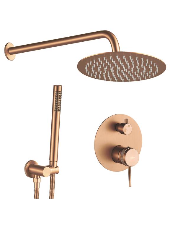 Kit de douche encastré Rea Lungo Grip Brush Copper + BOX