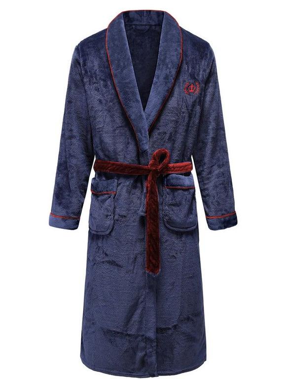 Vīriešu peldmēteļi Roger Navy Red m