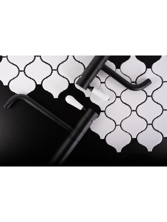 Baterie pentru lavoar Rea Serra BLACK Matt High