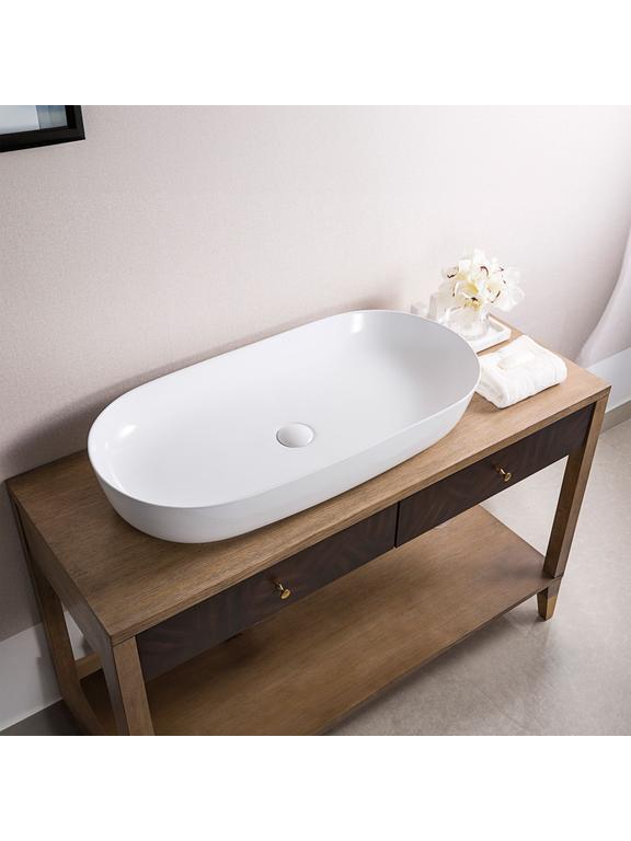 Lavoar pentru blat Rea CLEO 81 White