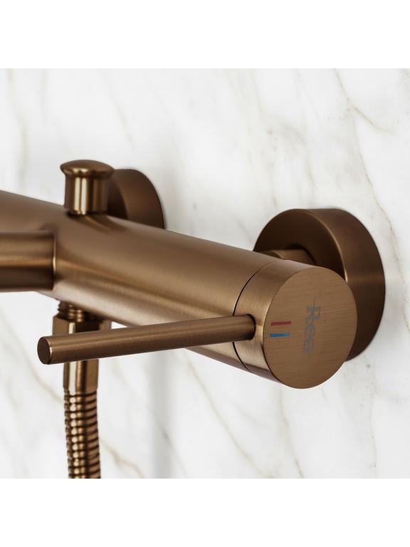 Bateria wannowa Rea Foss Miedź Szczotkowana