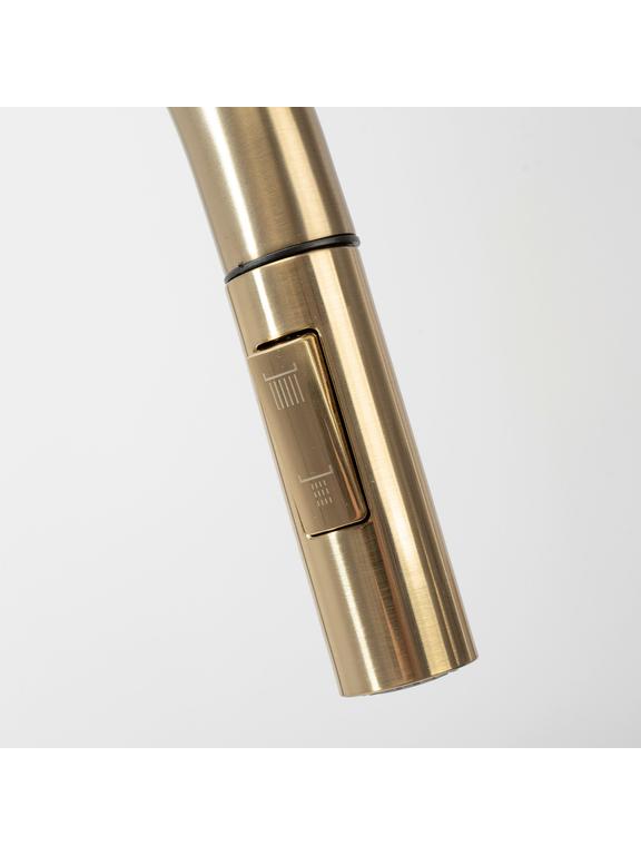 Gaisa izplūdes caurule ar aeratoru virtuves jaucējkrānam REA Fresh Brush Gold