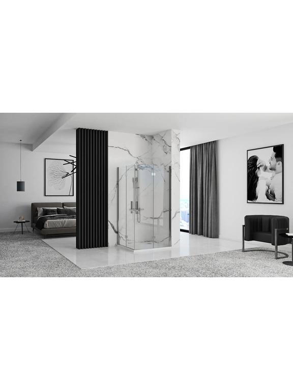 Cabine de duche dupla Rea Molier cromada 80x90