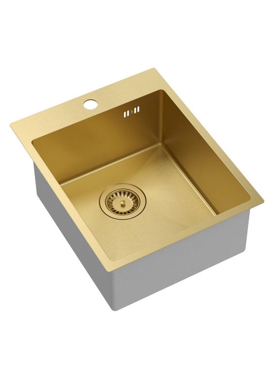 Pia em aço dourado RUSSEL 90