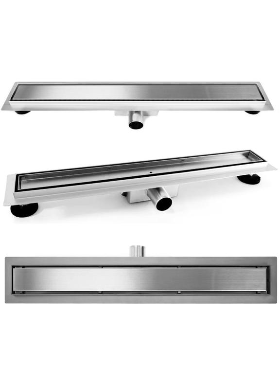 Lineaarne äravool REA PURE NEO NICKEL BRUSH INOX 90