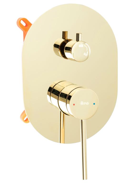 REA OVAL dušas komplekts Gold BOX