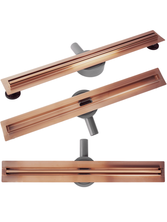 Odtokový žlab REA Neox Slim pro Brushed Copper 70