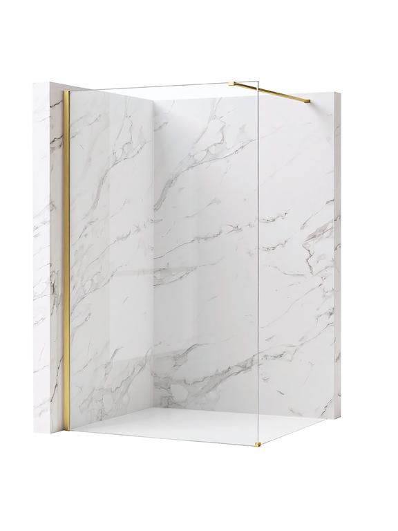 Kabina prysznicowa Walk-In Rea Flexi Transparent / Brush Gold 100