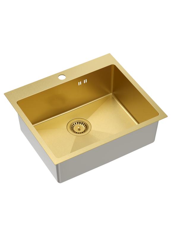 Pia em aço dourado RUSSEL 110