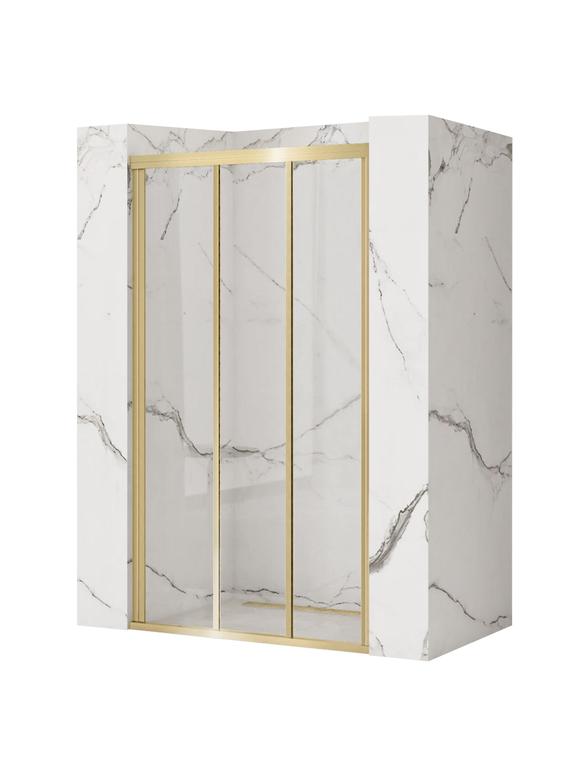 Porte de douche Rea Alex 120 Gold Brush