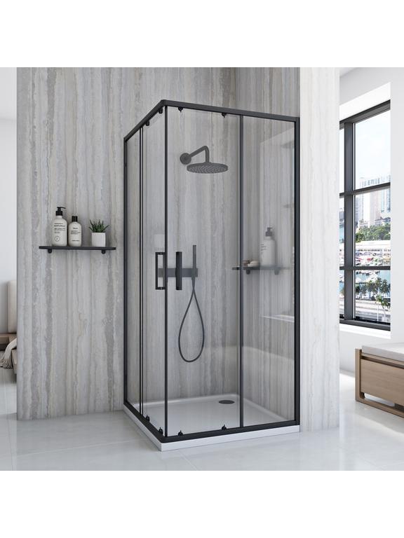 Rea City 90x90 douchewand Black