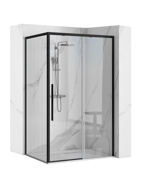 Душова кабіна Rea Solar Black MAT 100x80