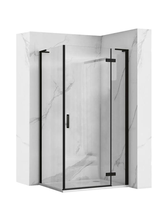 Cabina doccia REA Hugo Black 90x80