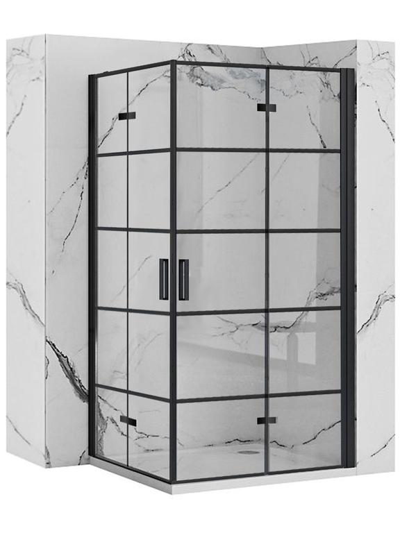 Kabina prysznicowa Rea Molier Black Double 80x80