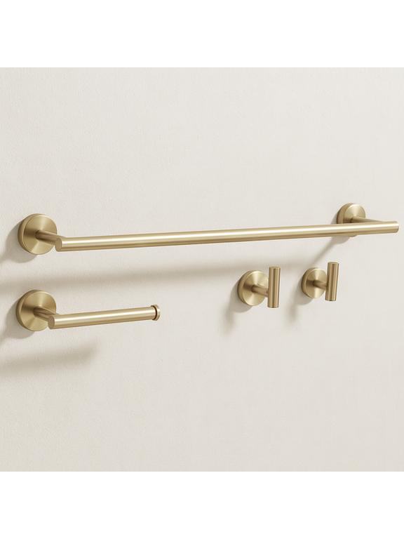 Kylpyhuonetarvikesetti  Ari Brush Gold 4 osaa