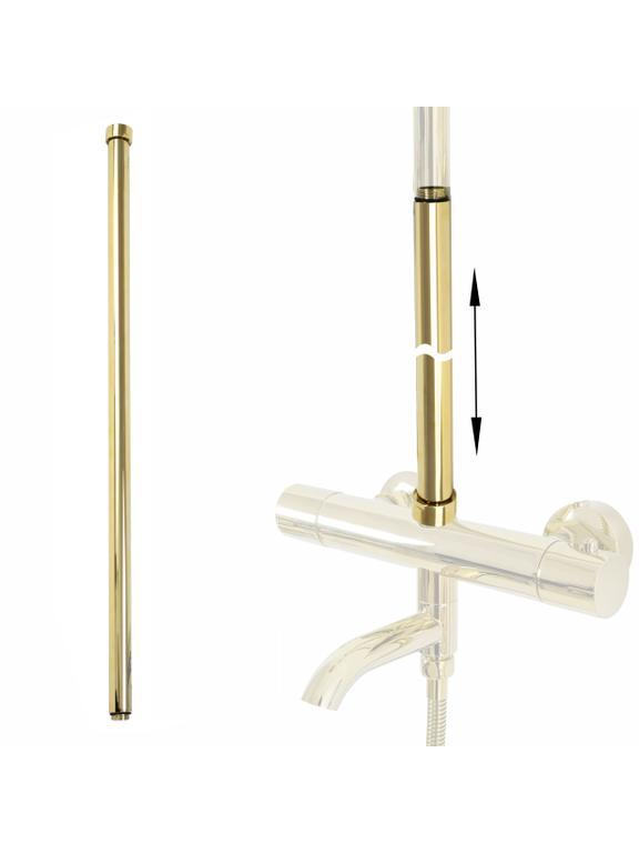 Extensión para juego de bañera/ducha GOLD 60cm