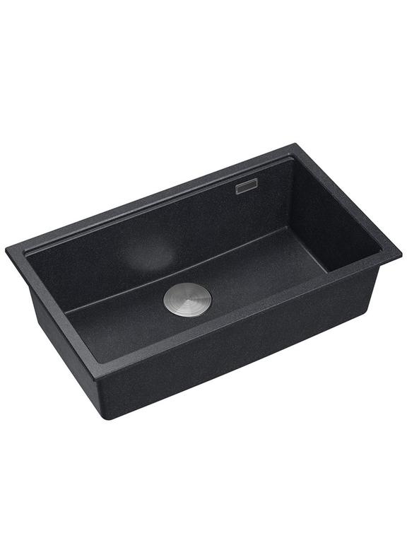 Pia de granito preto metálico Logan 110