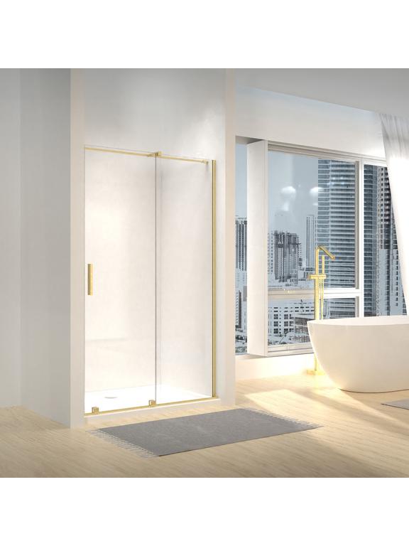 Porte de douche Rea Montana 140 Gold brush