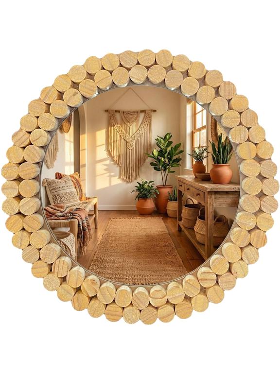 Boho wall mirror 36CM KLNA-MR01