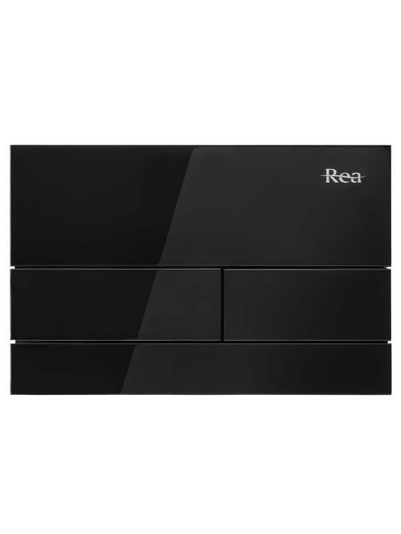 Vajutusnupp WC-eelse seinakomplekti jaoks K011A-Q Rea T Black Glass