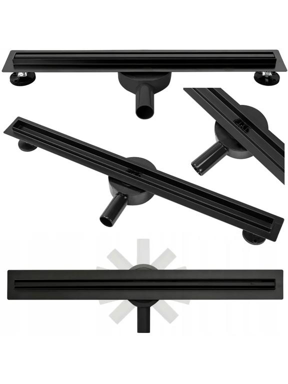 REA NEO SLIM PRO linearni odtok Črna mat 90
