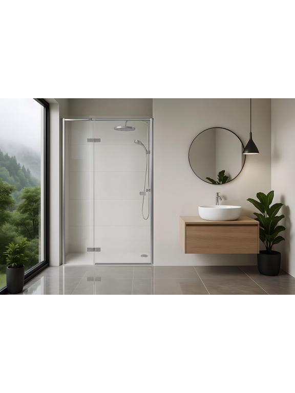 Porte de douche Rea Atlas 90 Chrome