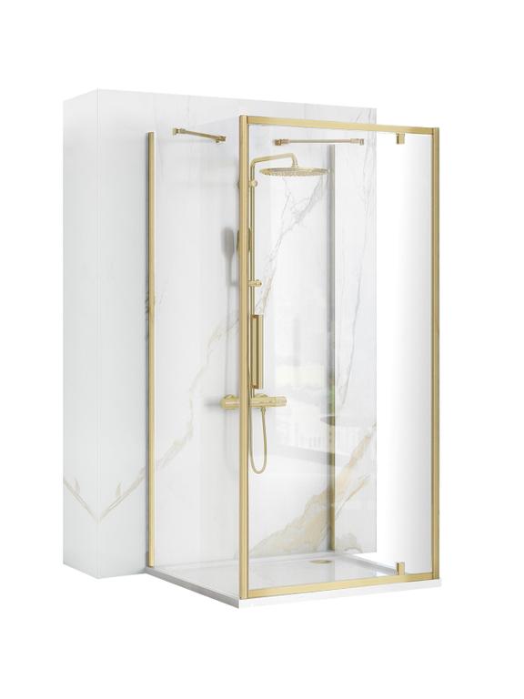 Επιτοίχια καμπίνα ντους Rea Rapid Swing, BRUSHED GOLD