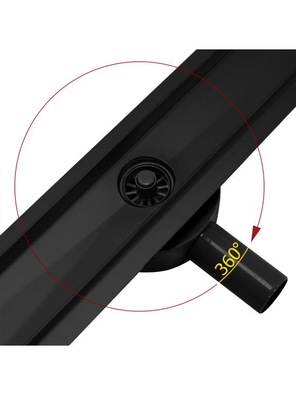 Лінійний злив REA PURE NEO PRO black matt 50