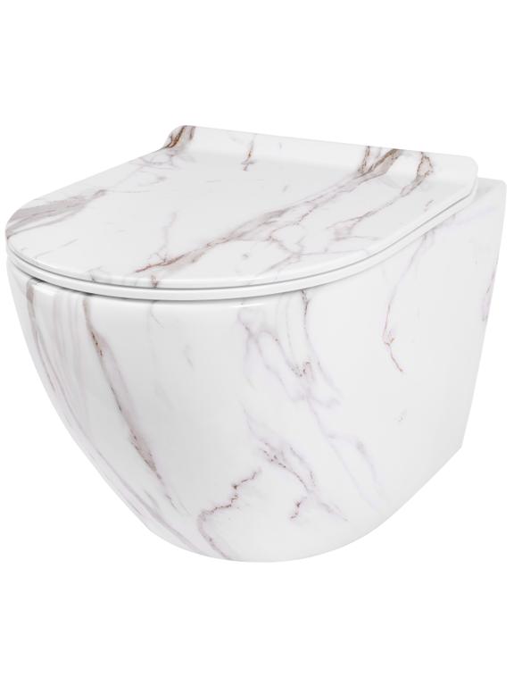 WC csésze Rea Carlos Slim Rimless Aiax Shiny