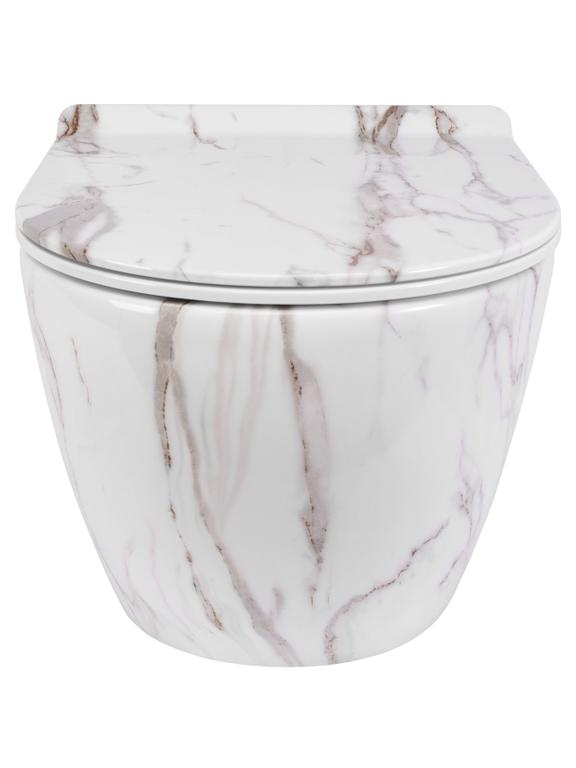 WC csésze Rea Carlos Slim Rimless Aiax Shiny