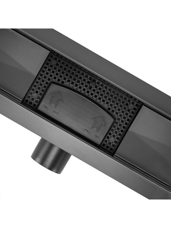 Лінійний злив Rea Neox Black Matt 50