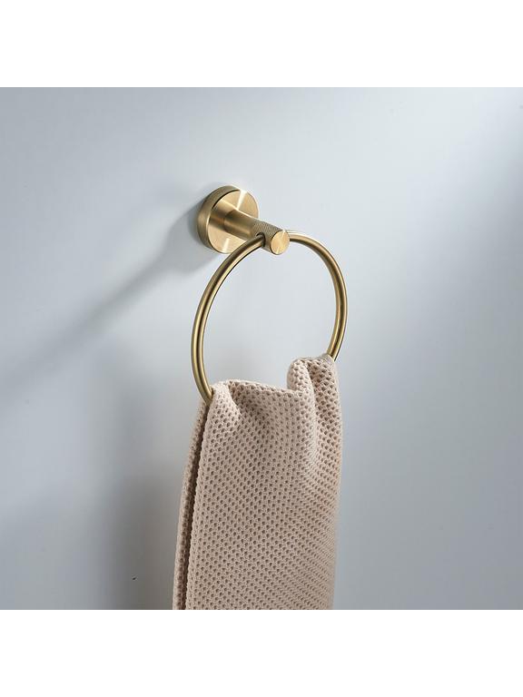 Badkamerhanger Ring 6610 Modern Brush Gold
