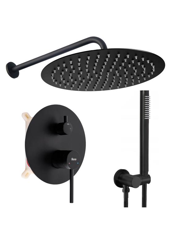 Rea Foss Clif Black varjatud dušikomplekt + BOX